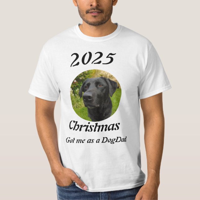 Camiseta Nueva foto de Navidad de DogDad (Anverso)