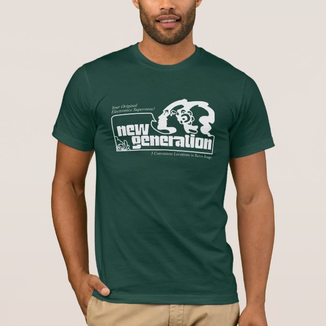 Camiseta Nueva generación en verde (Anverso)