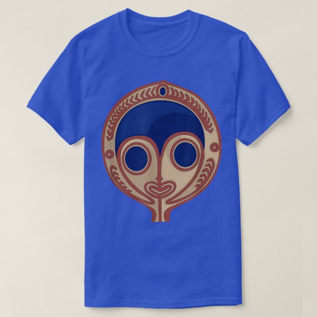 Camiseta Nueva Guinea Tribal Art Face Mask Carving T-Shirt (Diseño del anverso)