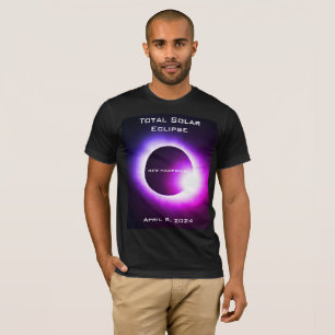 Camiseta NUEVA HAMPSHIRE Eclipse solar total 8 de abril de 
