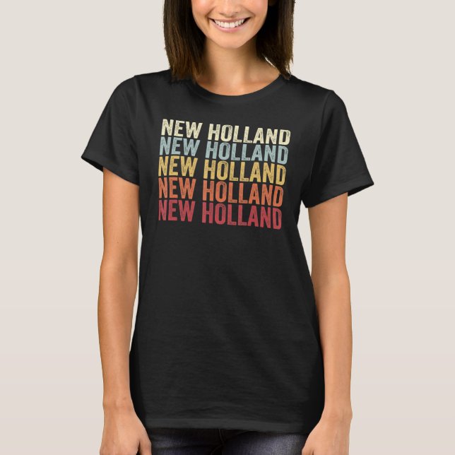 Camiseta Nueva Holanda Pennsylvania Nueva Holanda PA Retro  (Anverso)