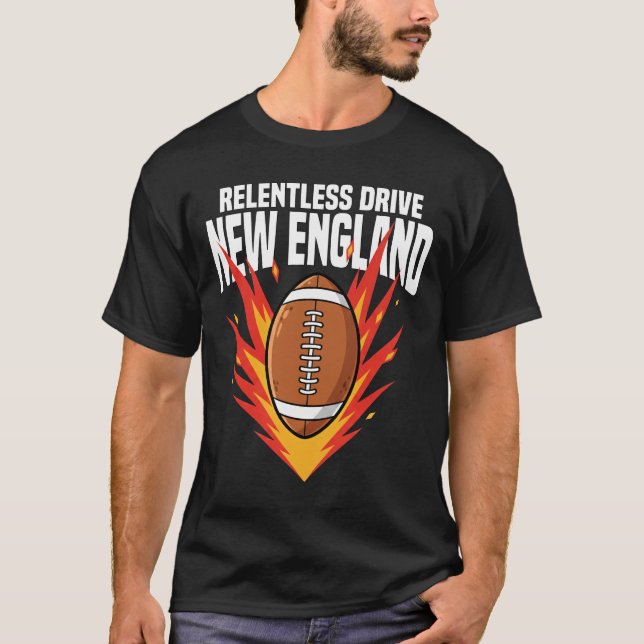 CAMISETA NUEVA INGLATERRA IMPULSO IMPLACABLE - FÚTBOL DE NU (Anverso)