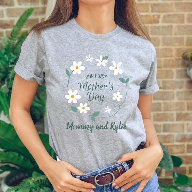 Camiseta Nueva madre, bebé y mamá, primera fiesta de la mad (Subido por el creador)