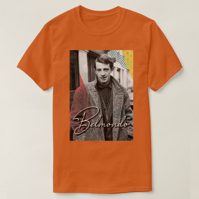 Camiseta Nueva ola francesa de Jean Paul Belmondo (Diseño del anverso)