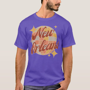 Camiseta Nueva Orleans City Disco bola Retro Estilo Vintage