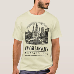 Camiseta Nueva Orleans Ciudad Louisiana EE. UU.