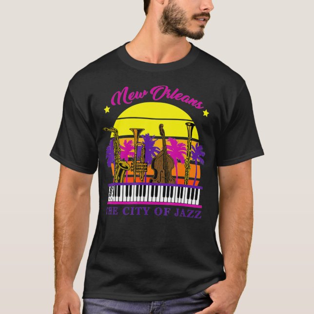 Camiseta Nueva Orleans Festival De Música De Jazz (Anverso)