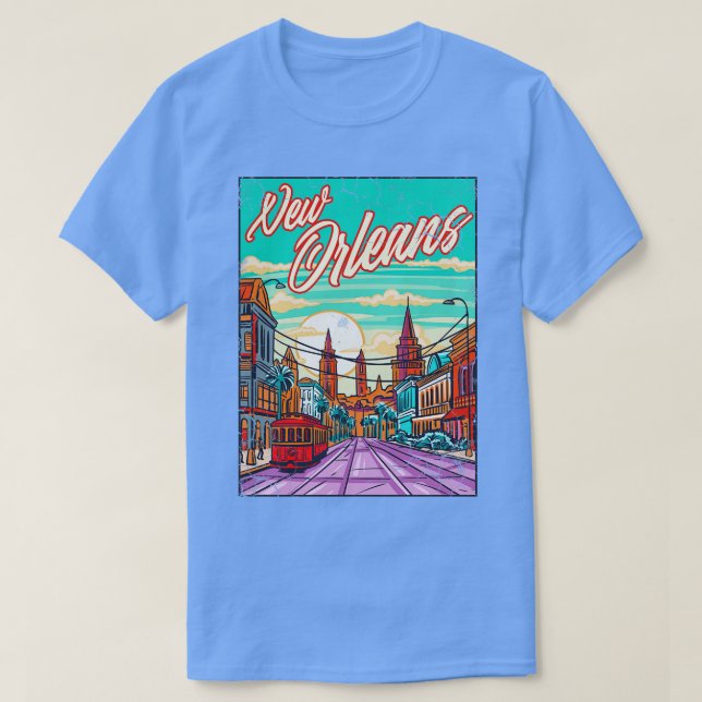 Camiseta Nueva Orleans Louisiana Art TShirt (Diseño del anverso)