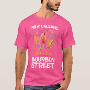 Camiseta Nueva Orleans Louisiana Bourbon Street Jazz Fiesta