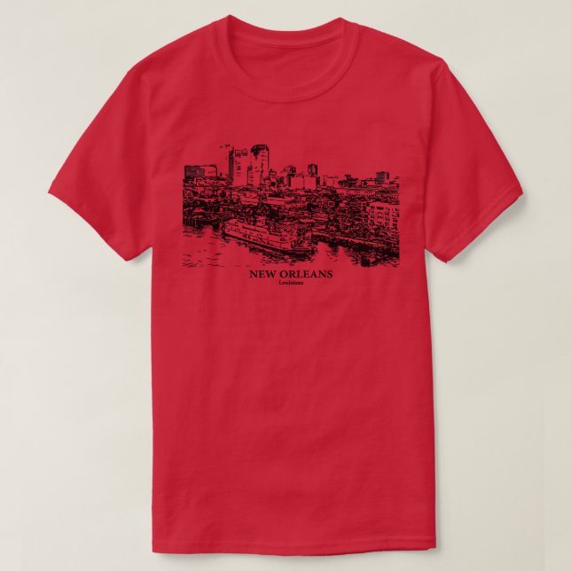 Camiseta Nueva Orleans Louisiana TShirt - 4 (Diseño del anverso)