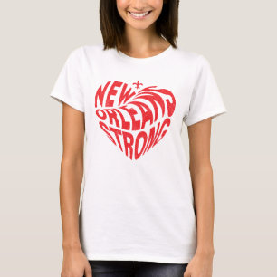 Camiseta Nueva Orleans Nola Strong Heart