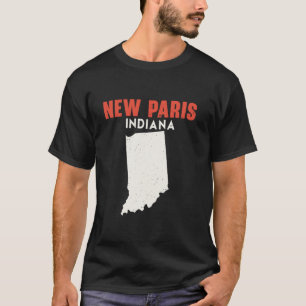 Camiseta Nueva París Indiana Estados Unidos Estados Unidos 