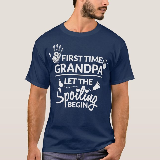 Camiseta Nueva Primera Vez Que El Abuelo Deje Que Empiecen  (Anverso)