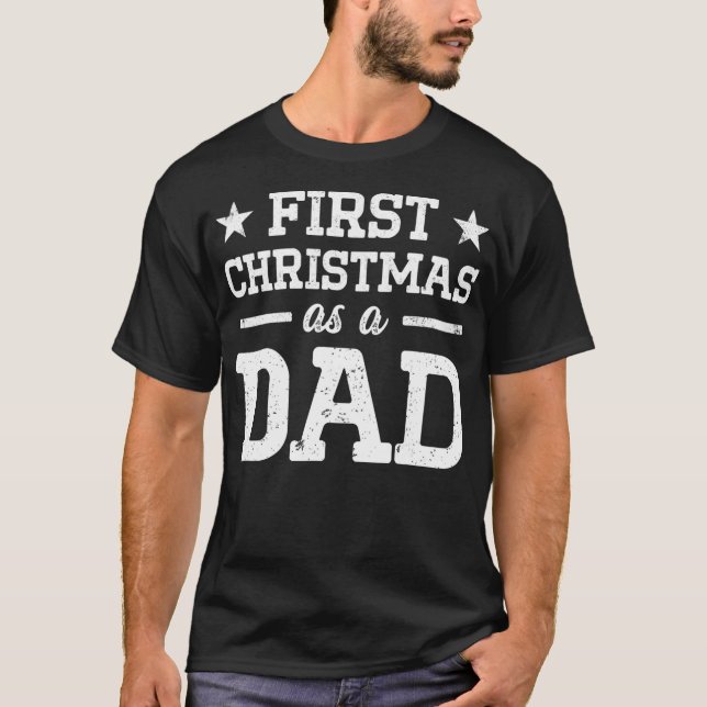 Camiseta Nueva primera vez que papá sea Navidad papá  (Anverso)