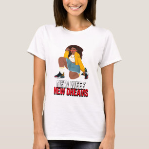 Camiseta Nueva Semana, Mismos Sueños Fijación de Metas para