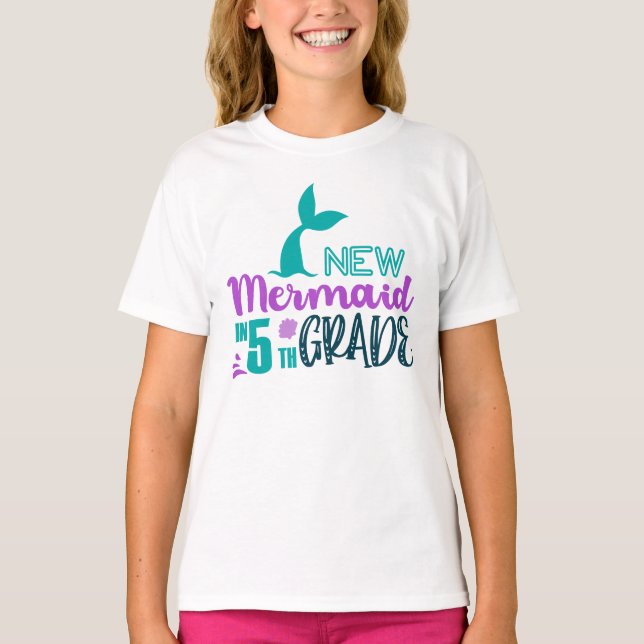 Camiseta Nueva sirena de quinto grado (Anverso)
