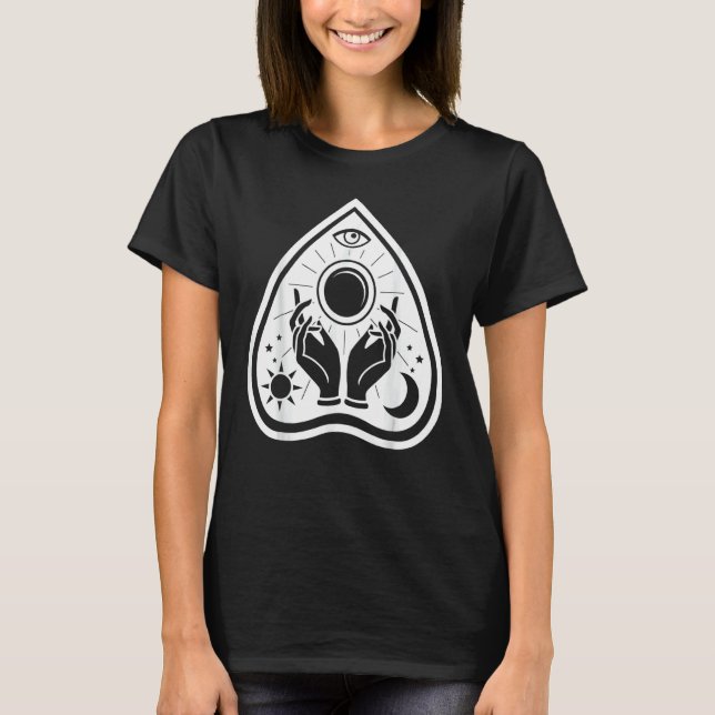 Camiseta Nueva Tierra Fátima Horsauge Hamsa Yoga Hand Udzat (Anverso)
