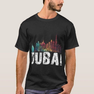 Camiseta Nueva Universidad de Dubai Love Skyline Para Vacac