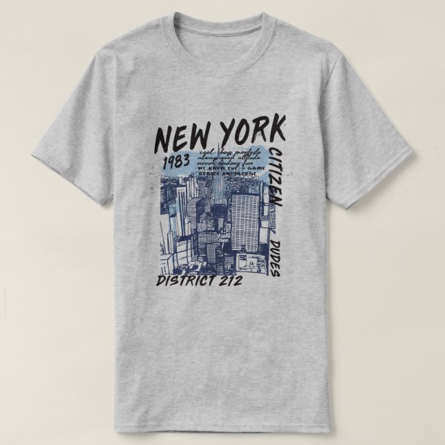Camiseta Nueva York (Diseño del anverso)