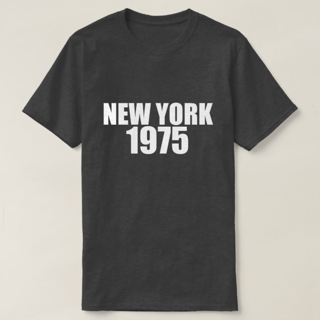 CAMISETA NUEVA YORK 1975 (Diseño del anverso)