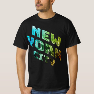 Camiseta Nueva York City NYC Skyline Downtown Manhattan Met