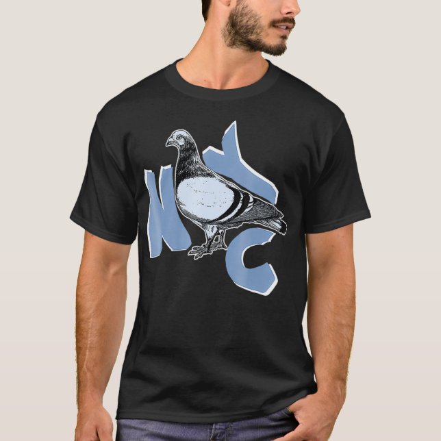 Camiseta Nueva York City Pigeon T Shirt - NYC Animales y (Anverso)