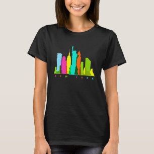 Camiseta Nueva York City Skyline Colorful New Yorker