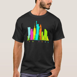 Camiseta Nueva York City Skyline Colorful New Yorker