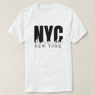 Camiseta Nueva York City Skyline Retro Style