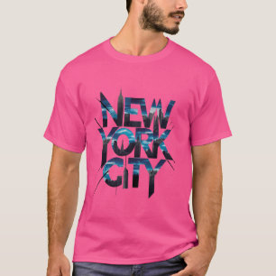 Camiseta Nueva York City Skylines estatua de lib