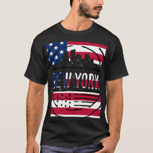 Camiseta Nueva York con Stars & Stripes Unisex