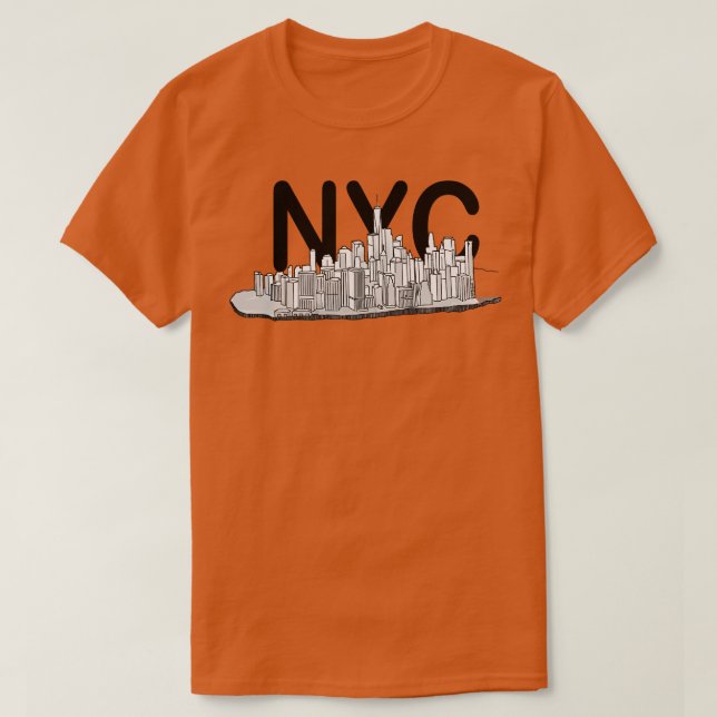 Camiseta Nueva York de Manhattan (Diseño del anverso)