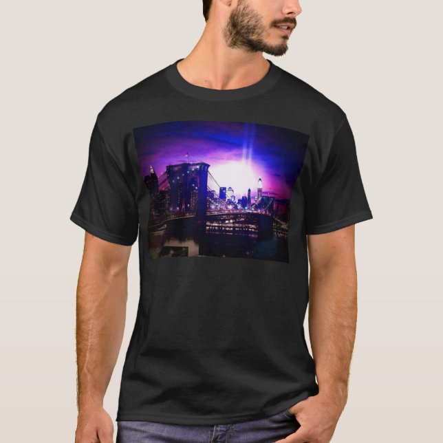 Camiseta Nueva York de noche (Anverso)