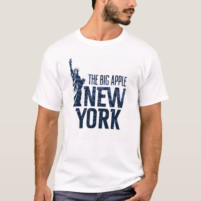 Camiseta Nueva York el | Apple grande (Anverso)