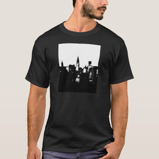 Camiseta Nueva York en blanco y negro (Anverso)