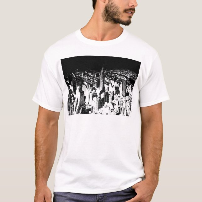 Camiseta Nueva York en blanco y negro (Anverso)