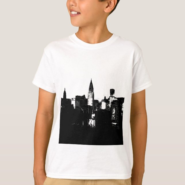 Camiseta Nueva York en blanco y negro (Anverso)