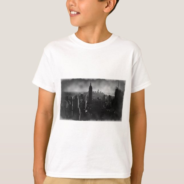 Camiseta Nueva York en blanco y negro (Anverso)