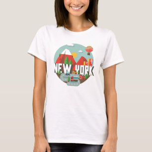 Camiseta Nueva York en diseño