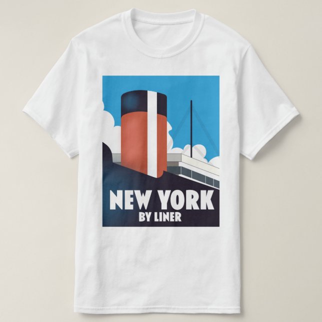 Camiseta Nueva York en transatlántico (Diseño del anverso)