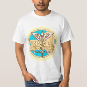Camiseta Nueva York Enfermera Caduceo