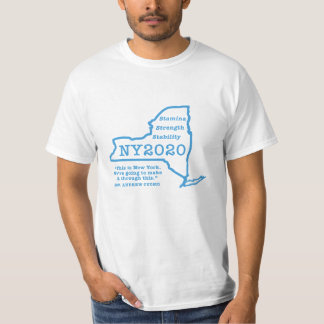 Camiseta Nueva York: Fortaleza, fortaleza, estabilidad