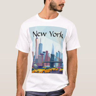 Camiseta nueva york geométrico