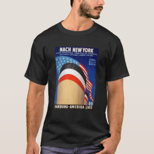 Camiseta Nueva York Hamburg Alemania America Steamship Line