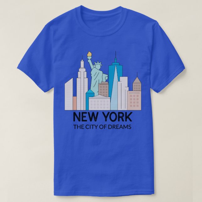 Camiseta Nueva York La Ciudad De Los Sueños (Diseño del anverso)