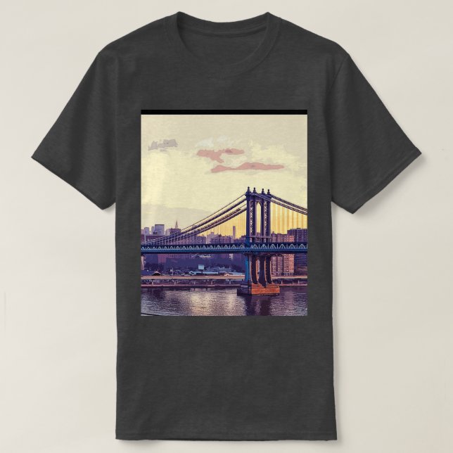 Camiseta Nueva York La ciudad que nunca duerme Gráfico (Diseño del anverso)