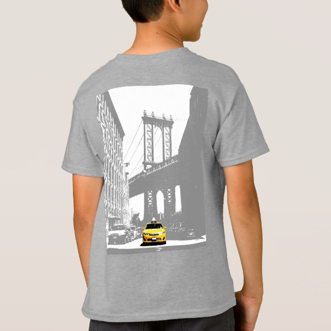 Camiseta Nueva York Los Taxi Amarillos de Brooklyn en Nueva (Reverso)