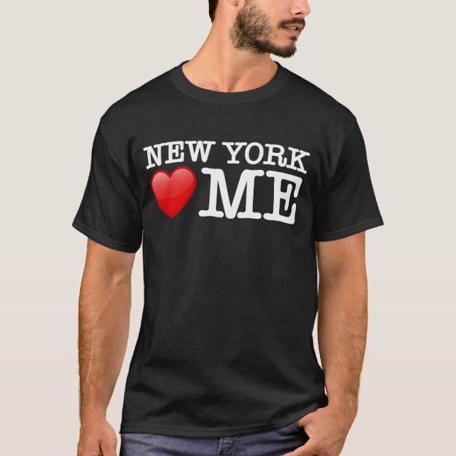 Camiseta Nueva York me ama, fan de NYC (Anverso)