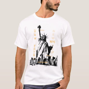 Camiseta Nueva York Nyc Brooklyn Bridge Estatua de la Liber