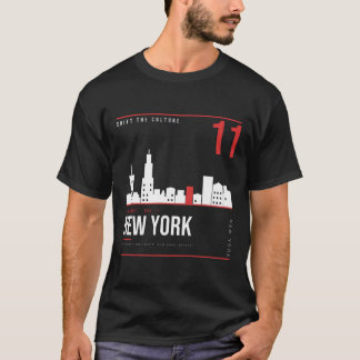Camiseta Nueva York NYC horizonte ShiftTape Vol 11
